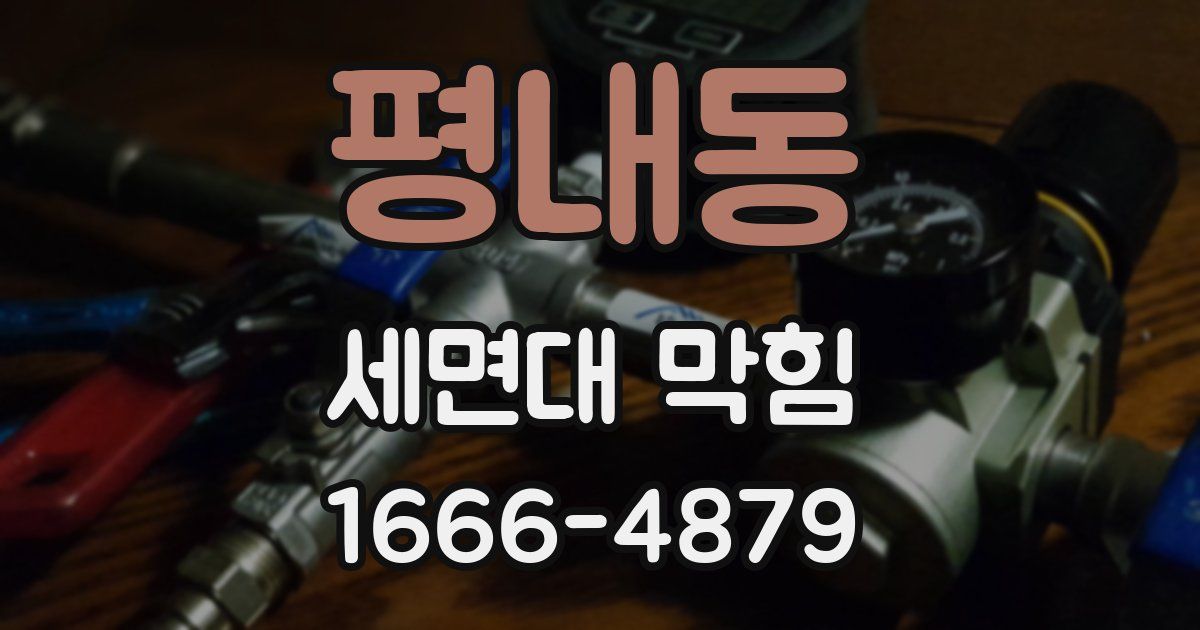 평내동 세면대 막힘