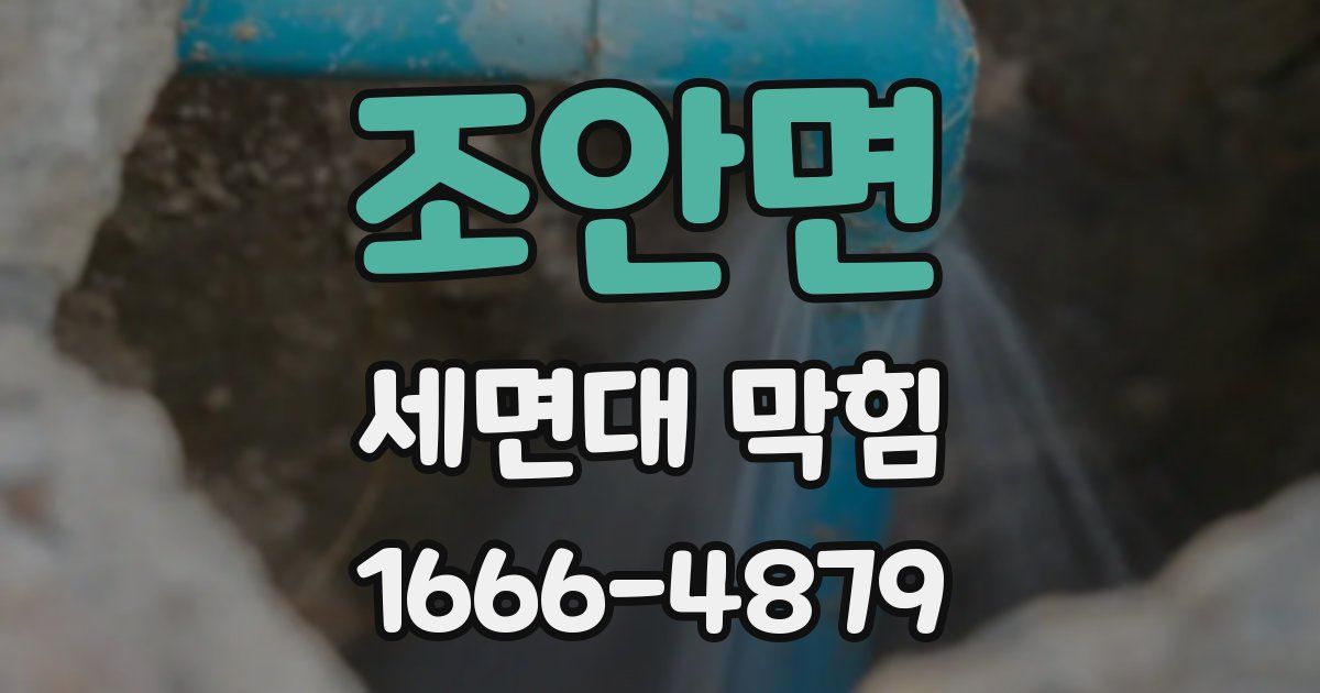조안면 세면대 막힘