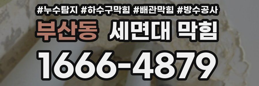 부산동 세면대 막힘