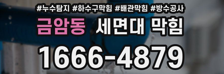 금암동 세면대 막힘