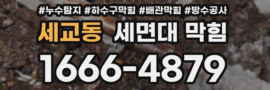 세교동 세면대 막힘