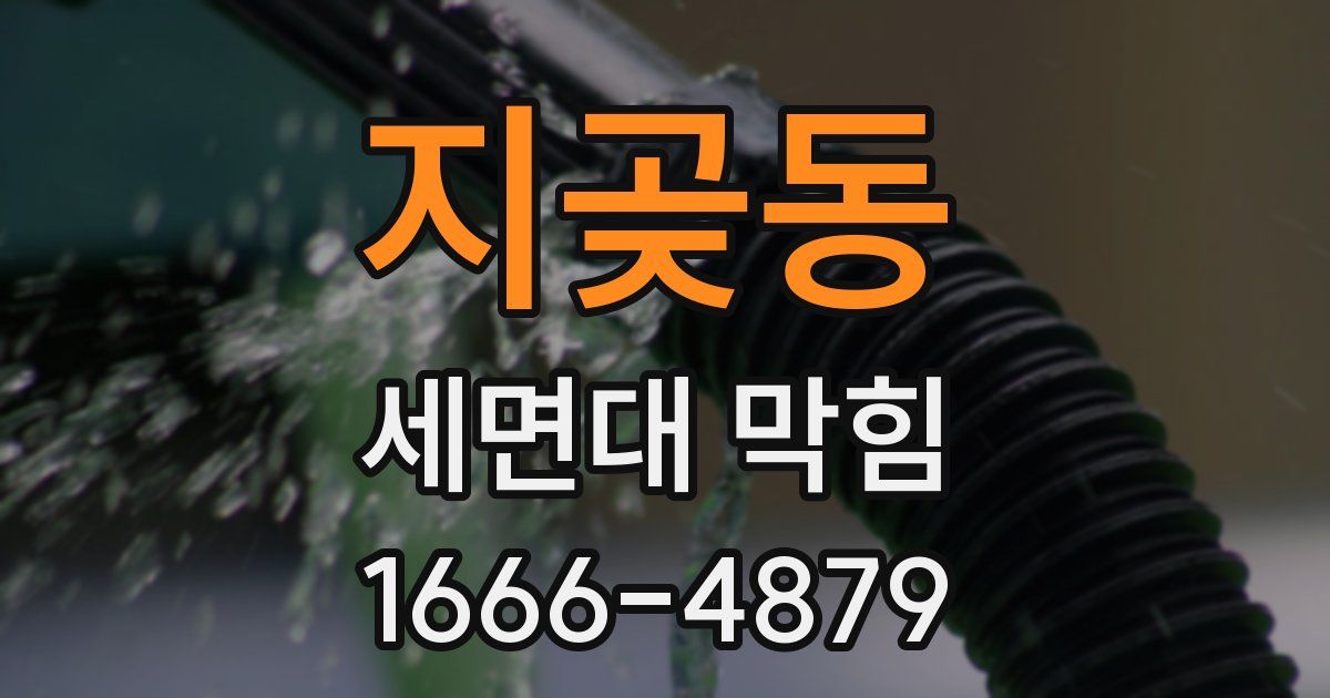 지곶동 세면대 막힘