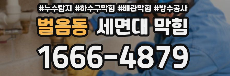 벌음동 세면대 막힘