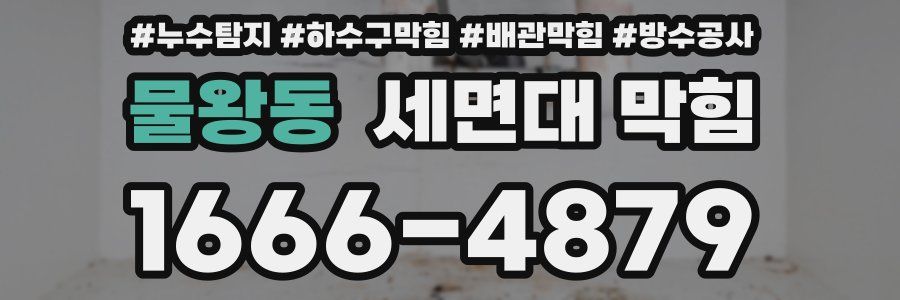 물왕동 세면대 막힘