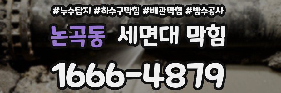 논곡동 세면대 막힘