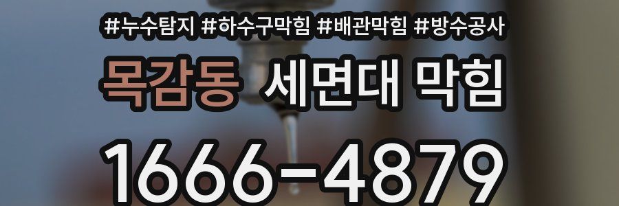 목감동 세면대 막힘