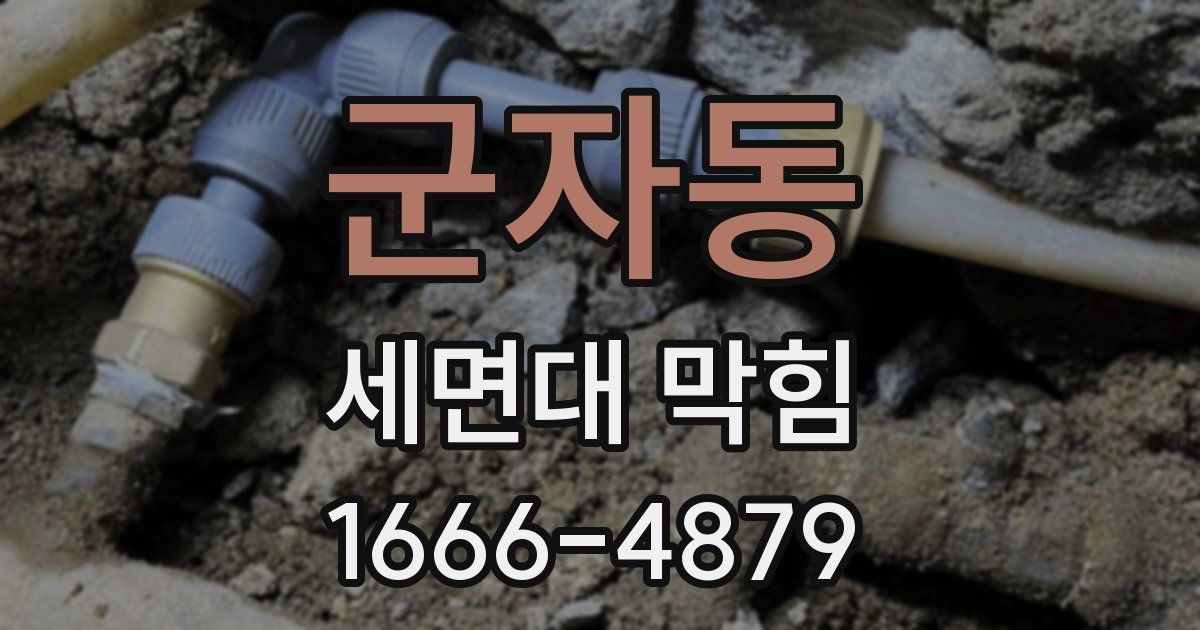 군자동 세면대 막힘
