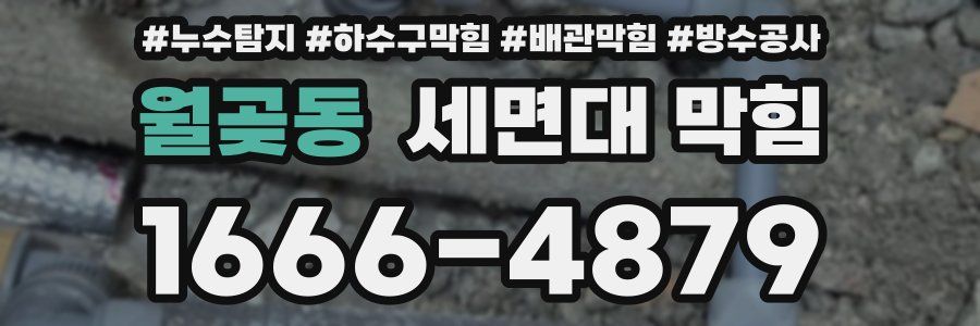 월곶동 세면대 막힘
