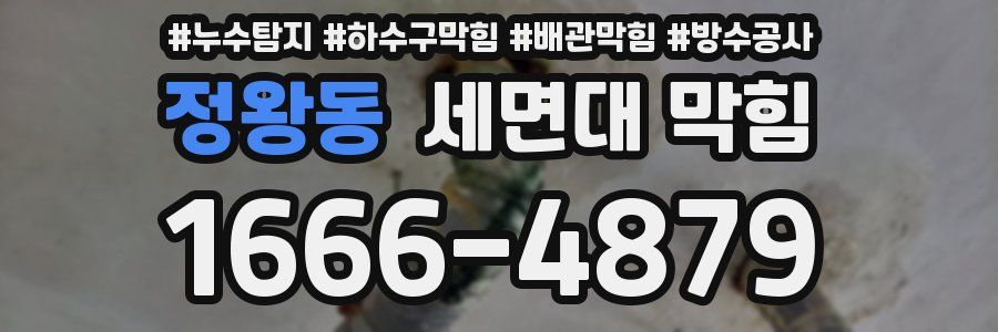 정왕동 세면대 막힘