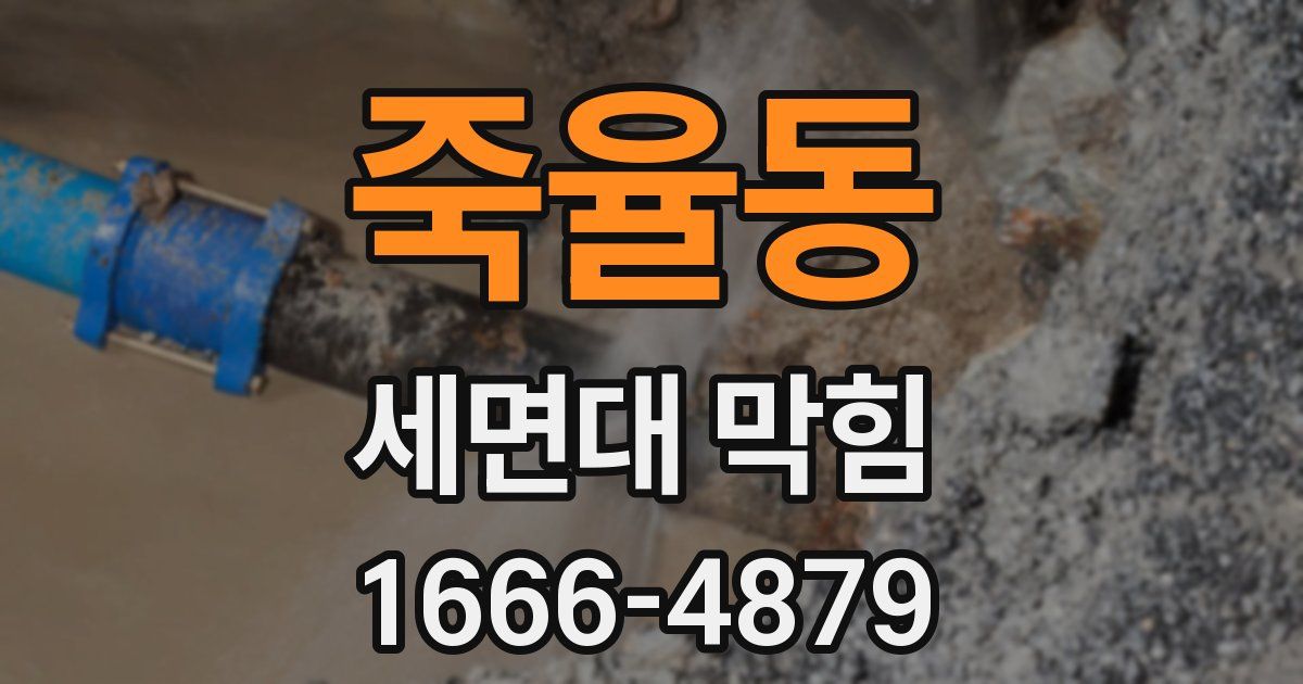 죽율동 세면대 막힘