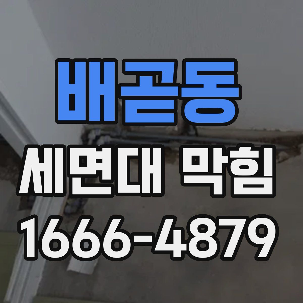 배곧동 세면대 막힘