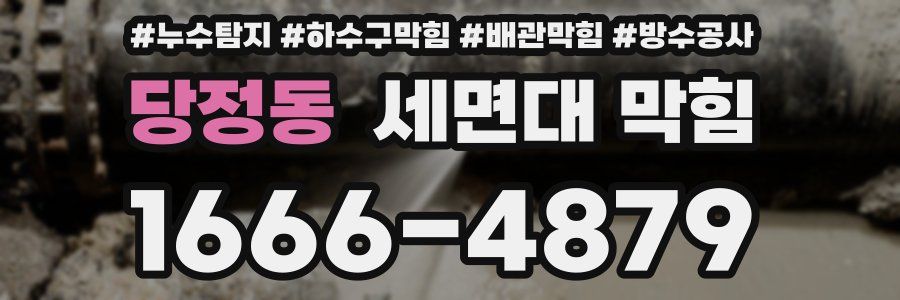 당정동 세면대 막힘
