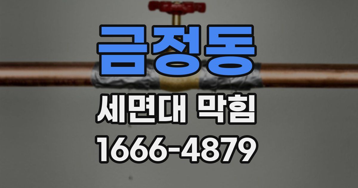 금정동 세면대 막힘