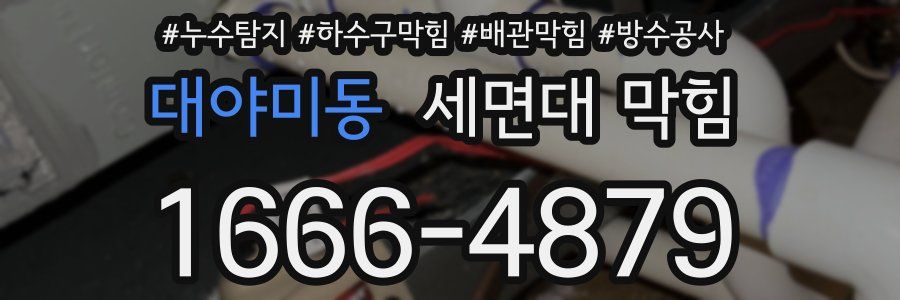 대야미동 세면대 막힘