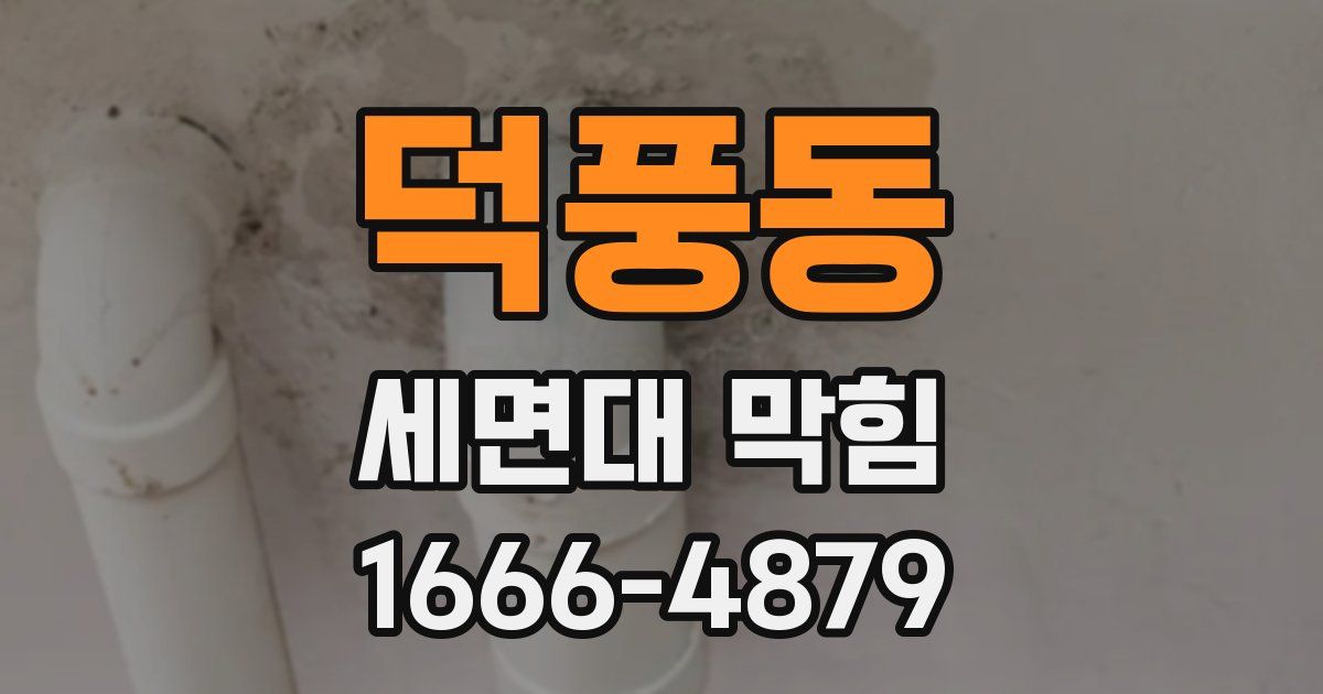 덕풍동 세면대 막힘