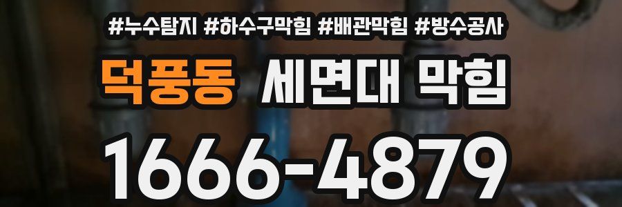 덕풍동 세면대 막힘