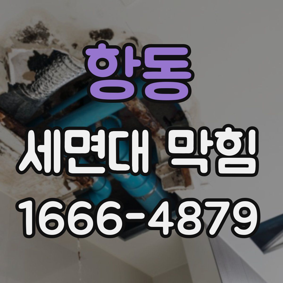 항동 세면대 막힘