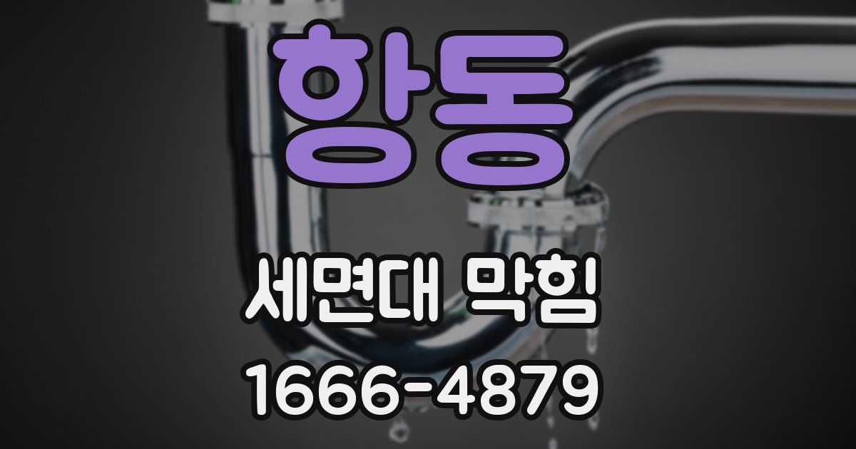 항동 세면대 막힘
