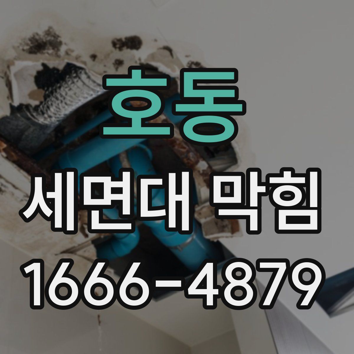 호동 세면대 막힘