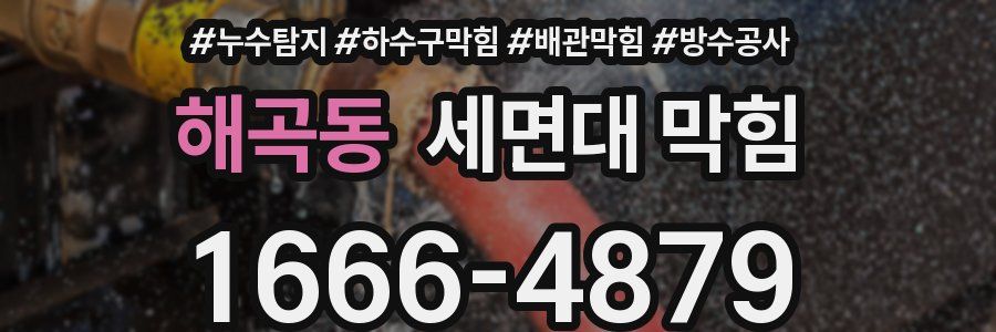 해곡동 세면대 막힘