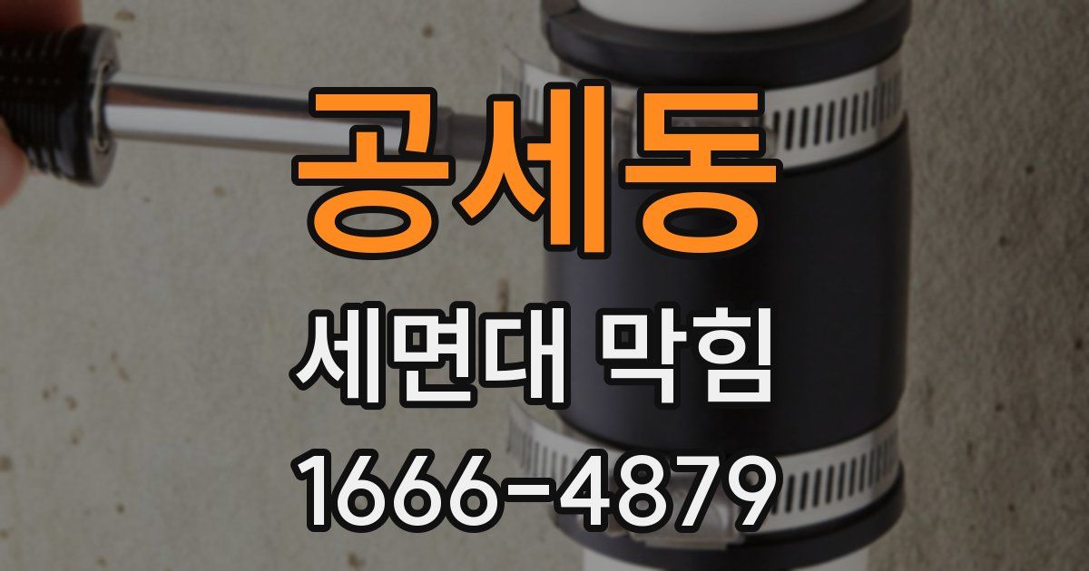공세동 세면대 막힘