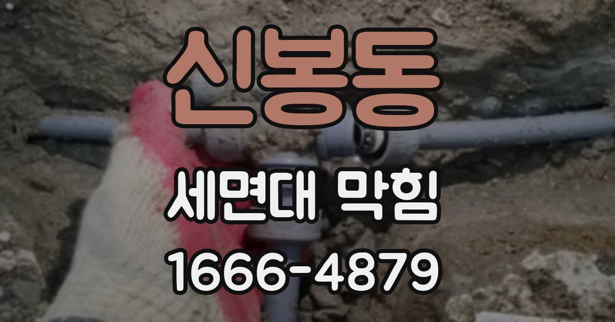 신봉동 세면대 막힘