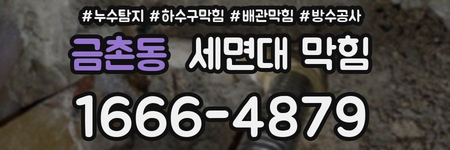 금촌동 세면대 막힘