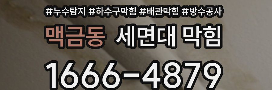 맥금동 세면대 막힘