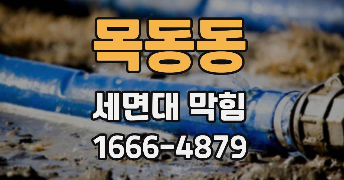 목동동 세면대 막힘
