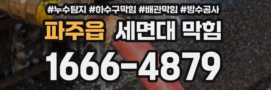 파주읍 세면대 막힘