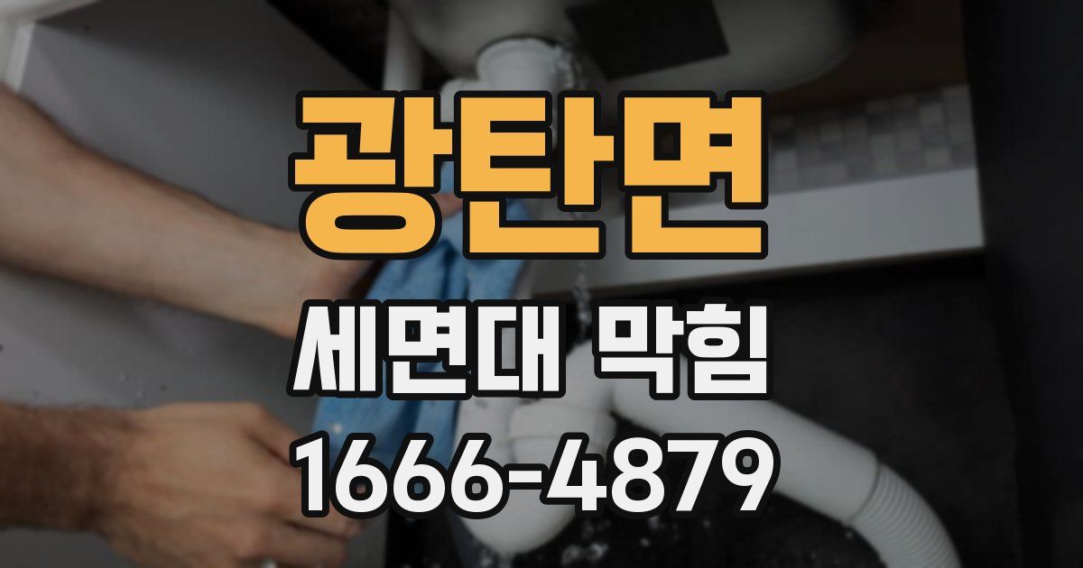 광탄면 세면대 막힘