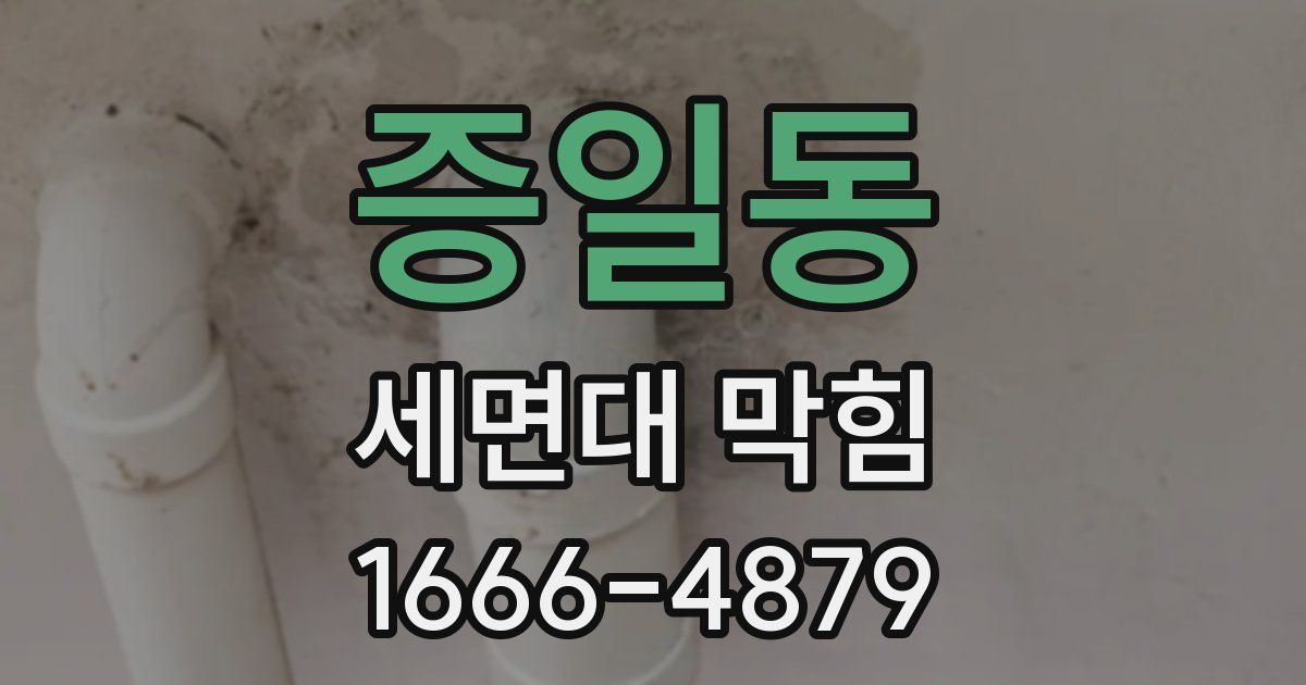 증일동 세면대 막힘