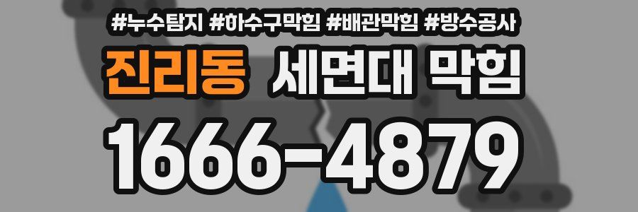 진리동 세면대 막힘
