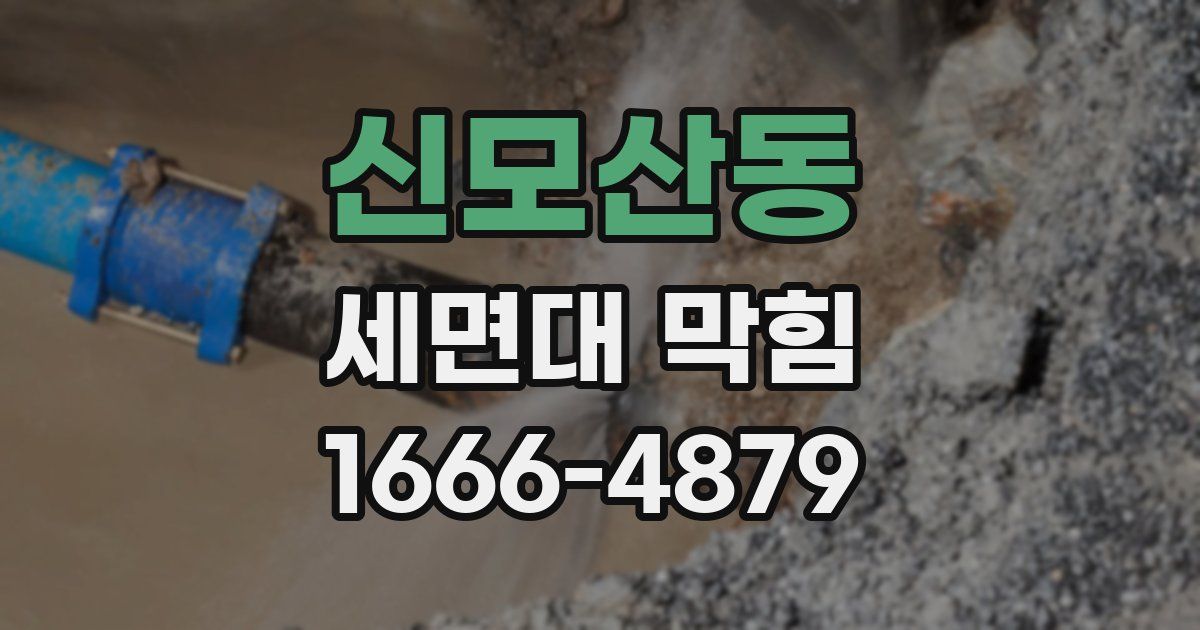 신모산동 세면대 막힘