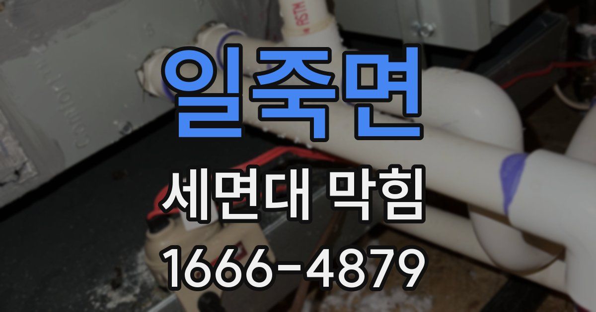 일죽면 세면대 막힘