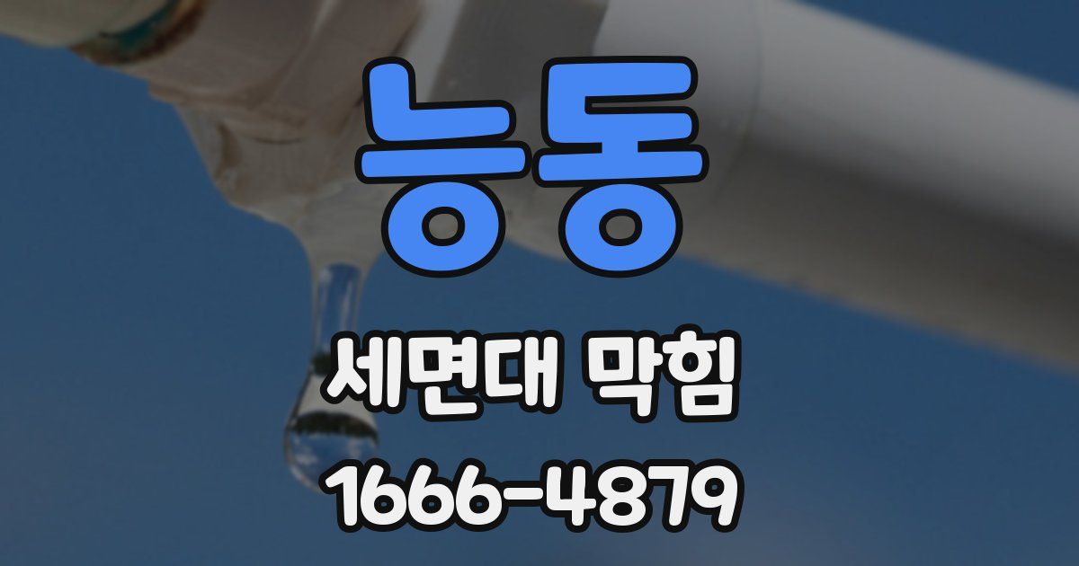 능동 세면대 막힘
