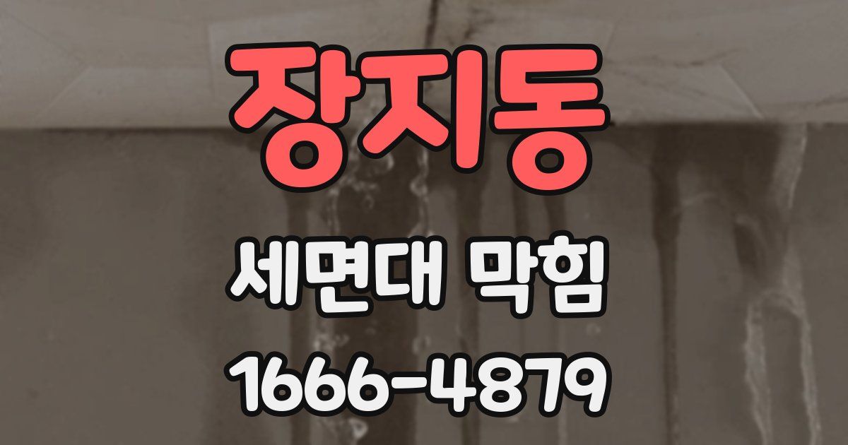장지동 세면대 막힘