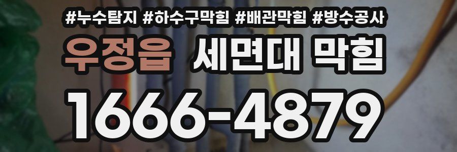 우정읍 세면대 막힘