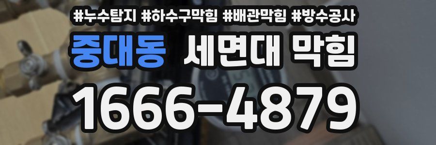 중대동 세면대 막힘