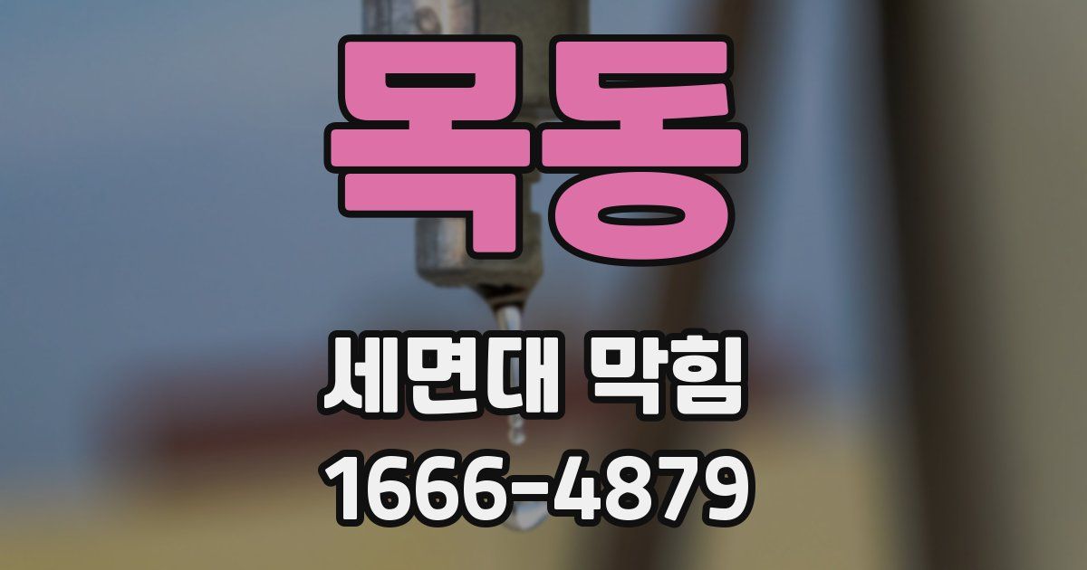 목동 세면대 막힘