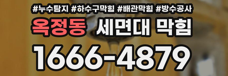옥정동 세면대 막힘