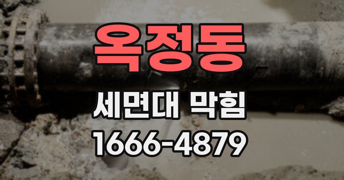 옥정동 세면대 막힘