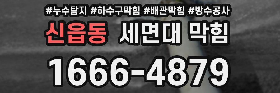 신읍동 세면대 막힘