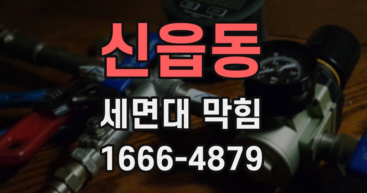 신읍동 세면대 막힘