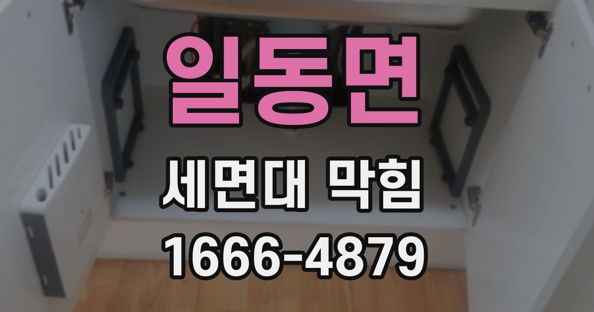 일동면 세면대 막힘