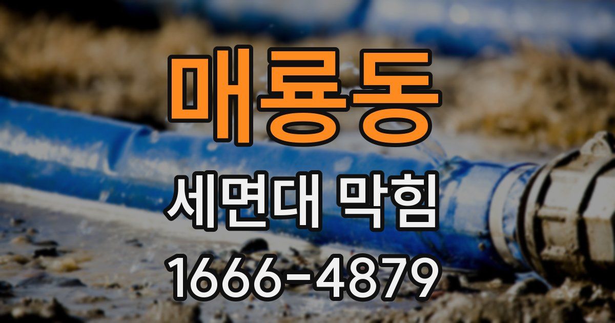 매룡동 세면대 막힘