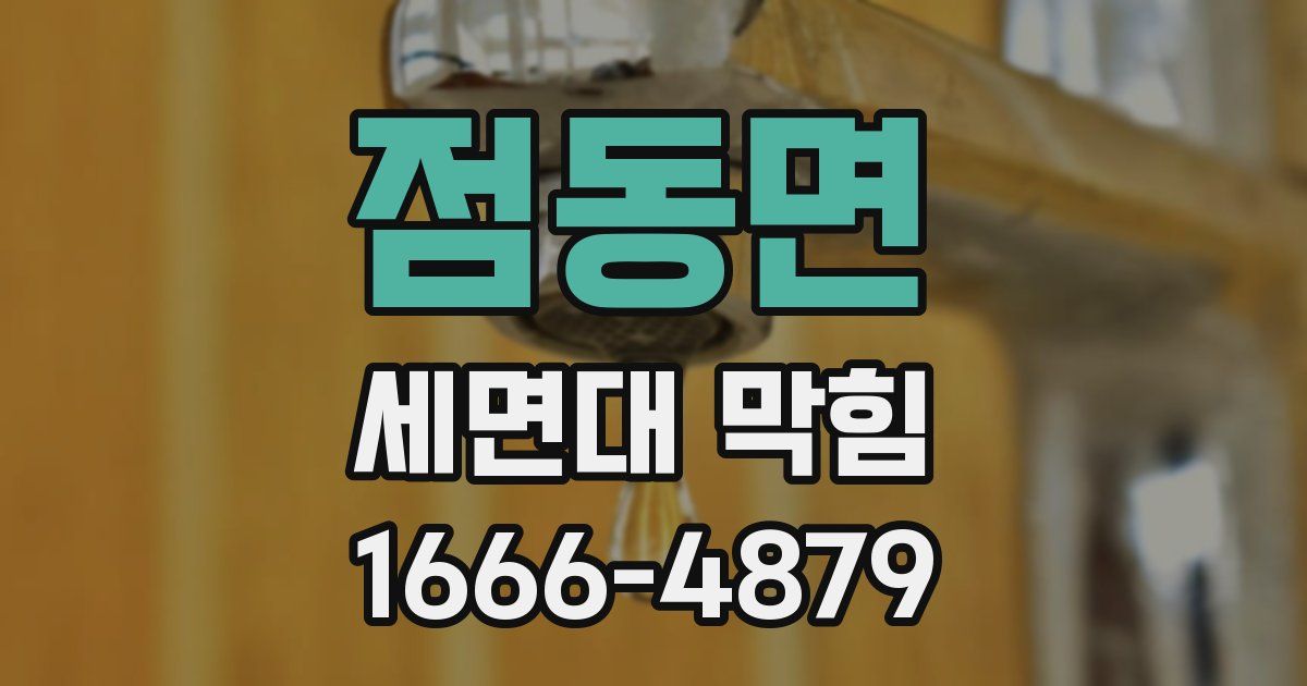 점동면 세면대 막힘