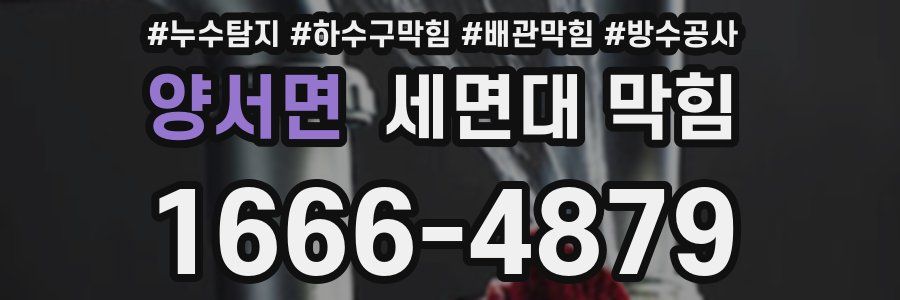 양서면 세면대 막힘