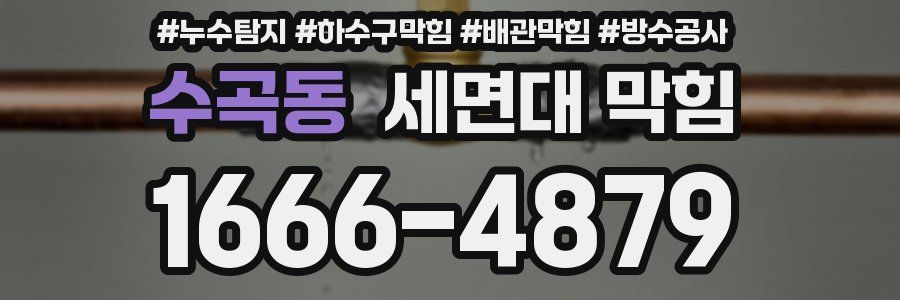 수곡동 세면대 막힘