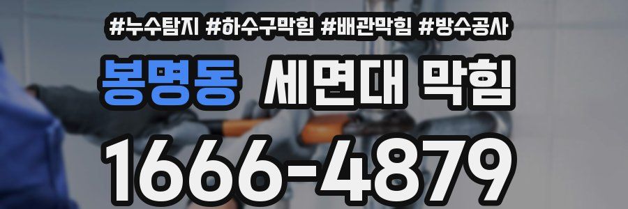 봉명동 세면대 막힘